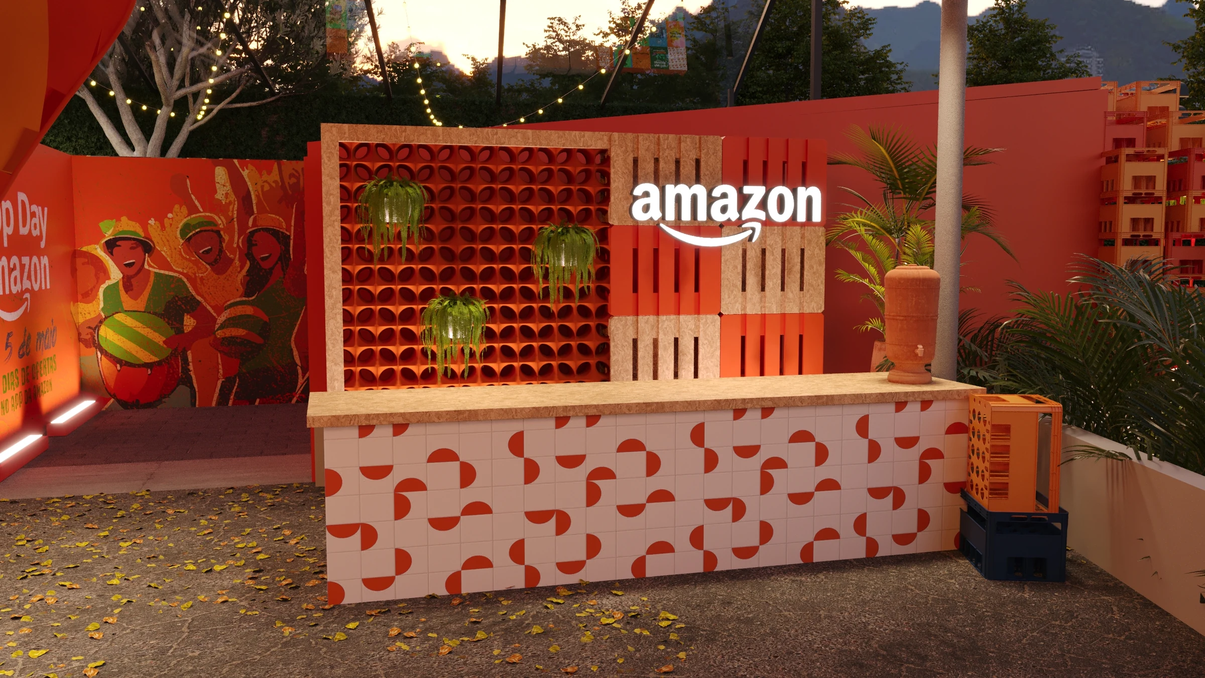 Amazon App Day reception and check-in area