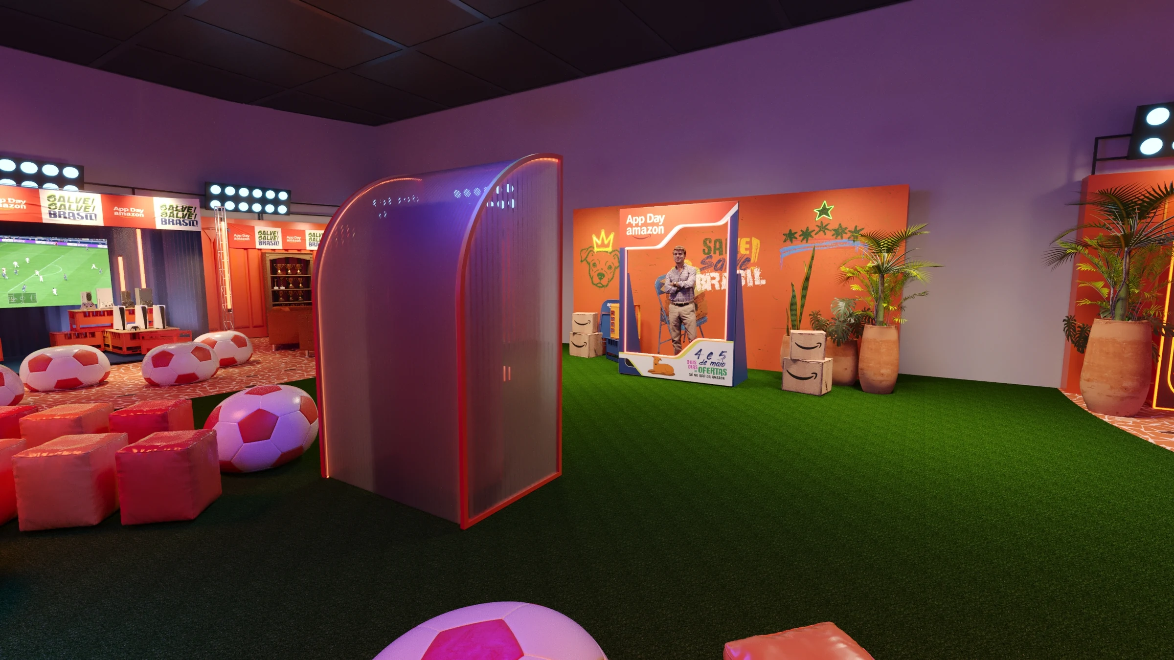 Amazon App Day modular experience area