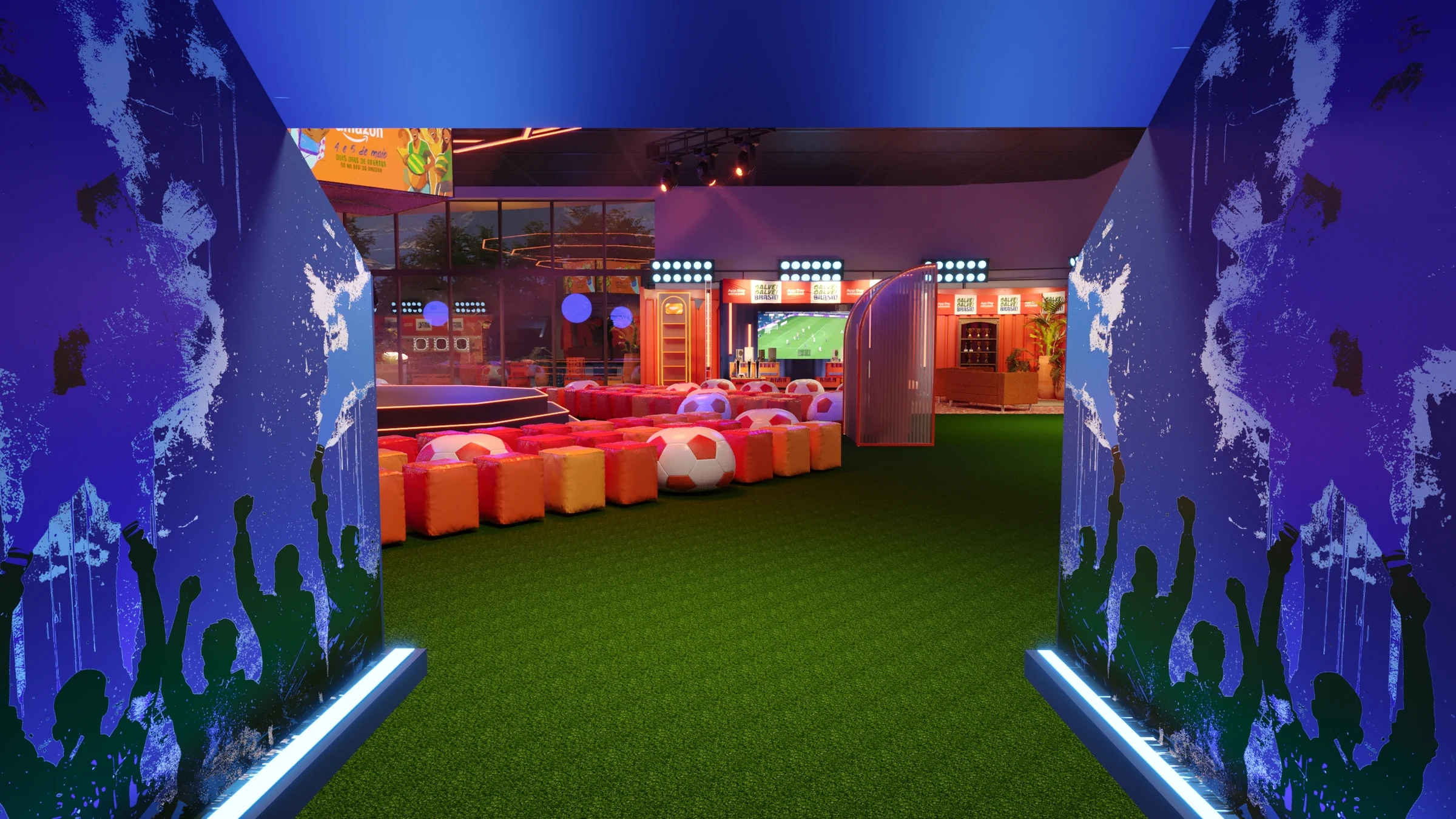 Immersive transition into the Amazon App Day arena