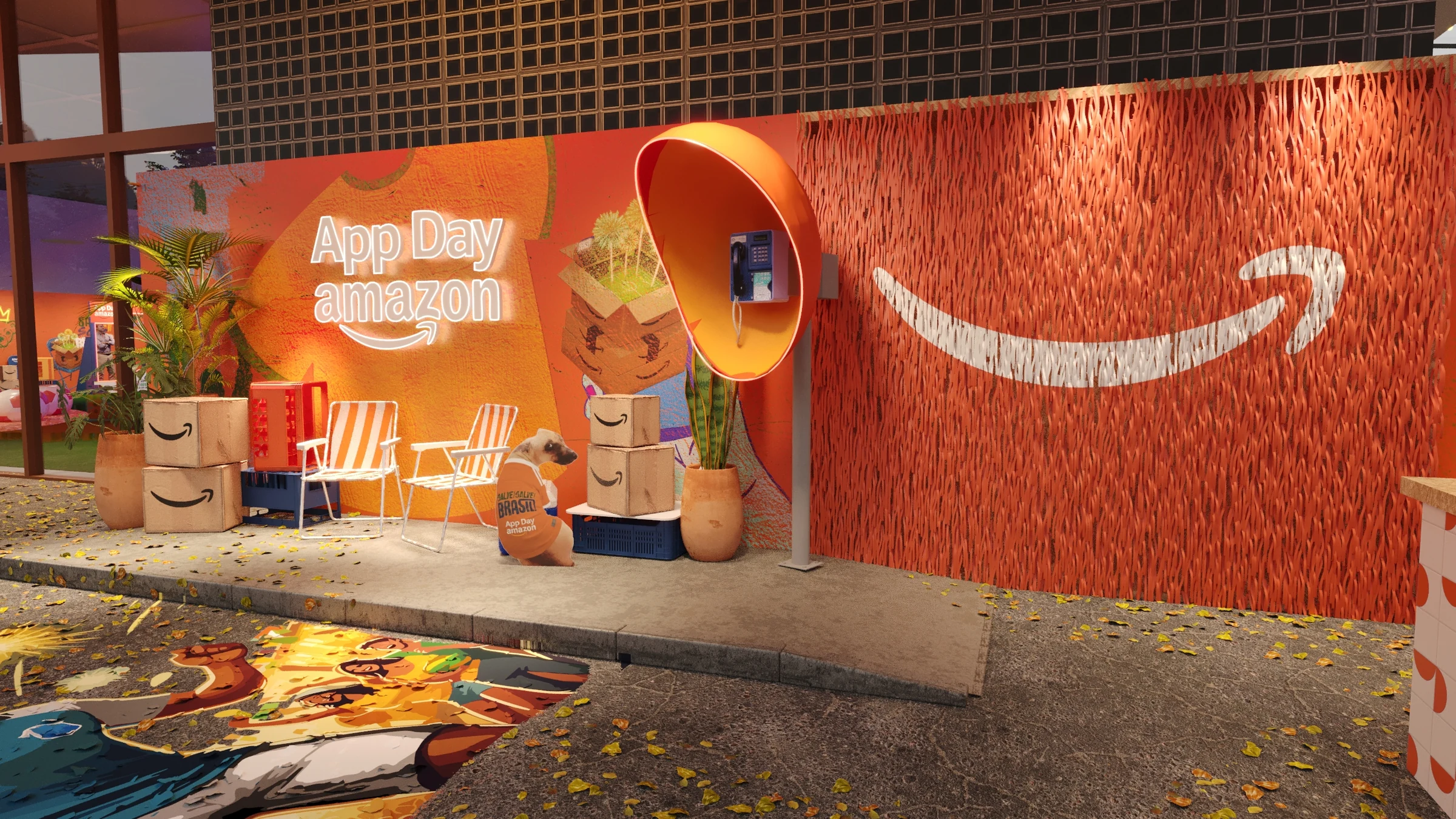 Amazon App Day photo opportunity and campaign wall
