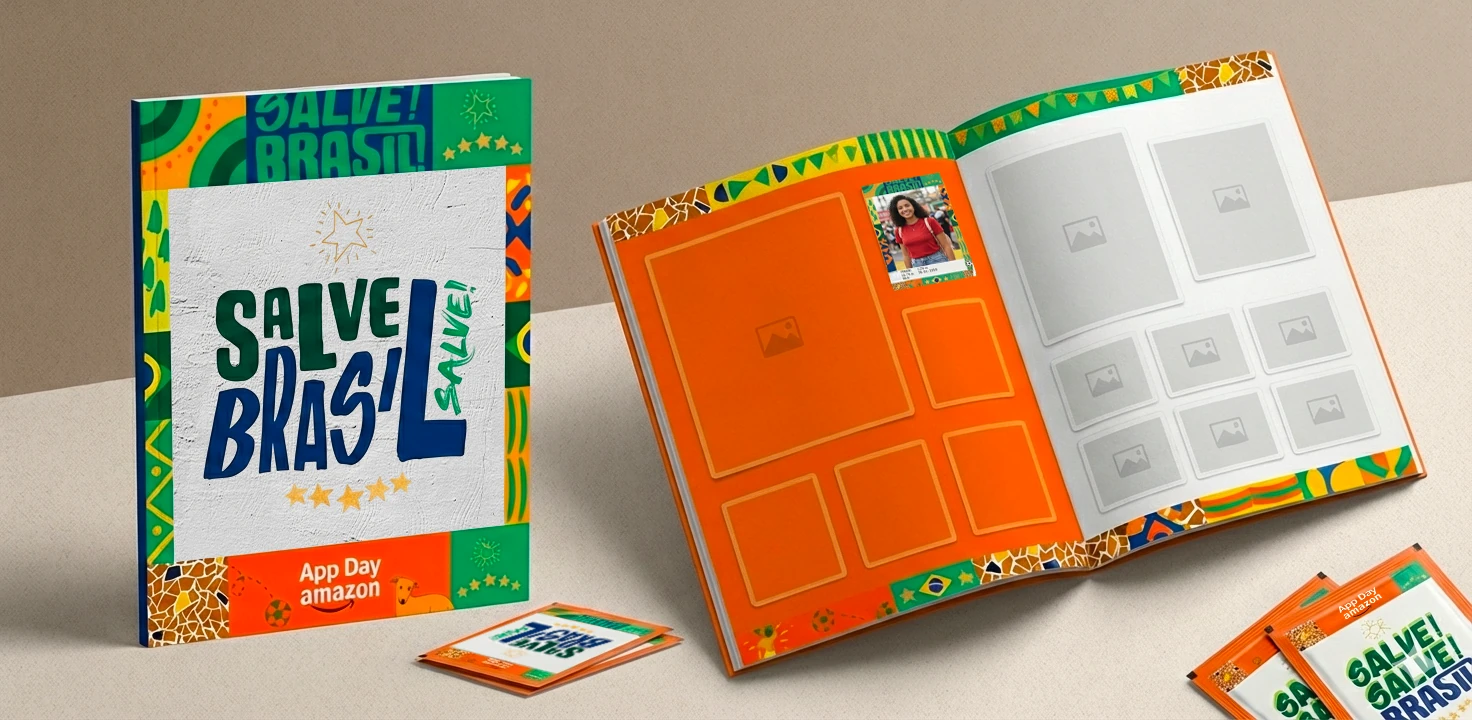 Amazon App Day collectible sticker album