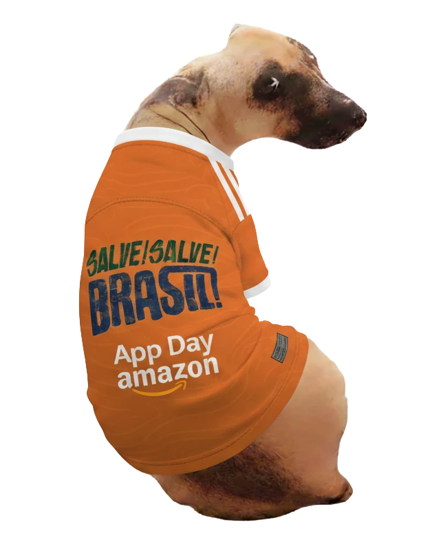 Amazon App Day branded pet jersey