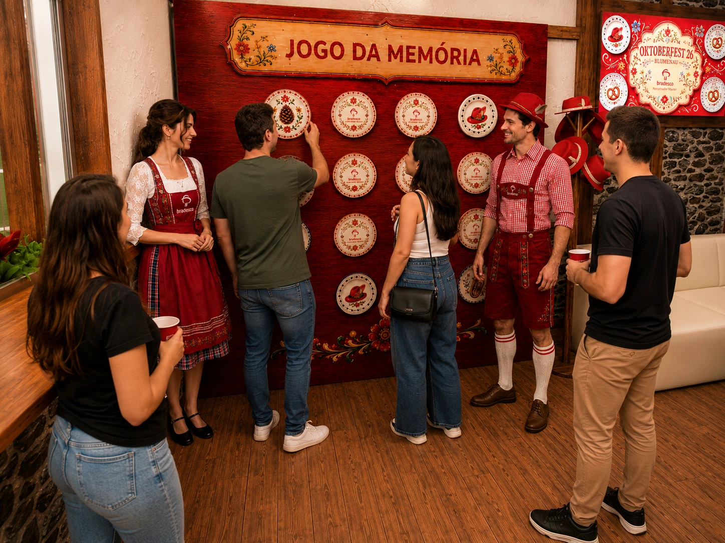 Oktoberfest-inspired Bradesco memory game activation