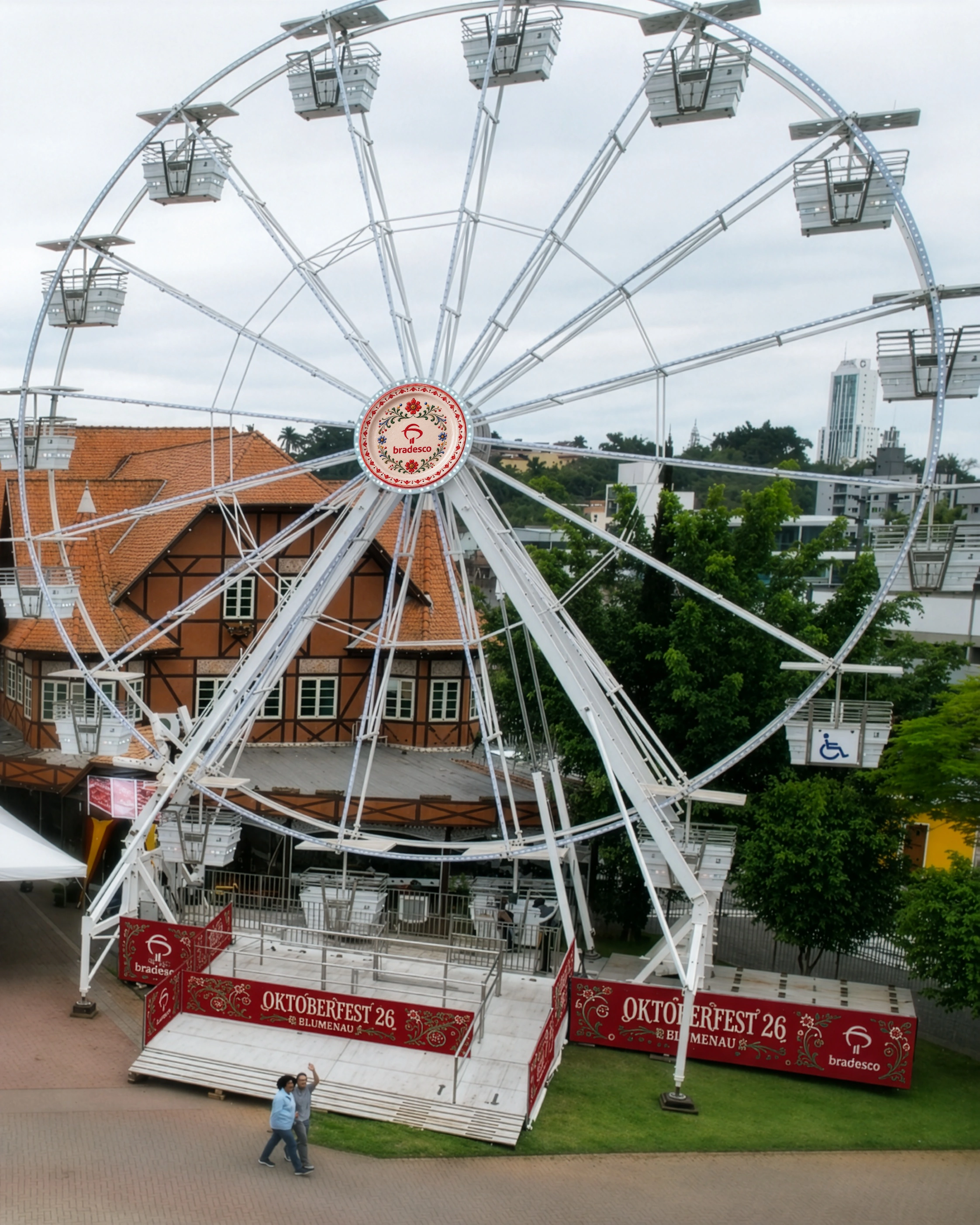 Oktoberfest Blumenau Ferris wheel referenced in the collective art legacy concept