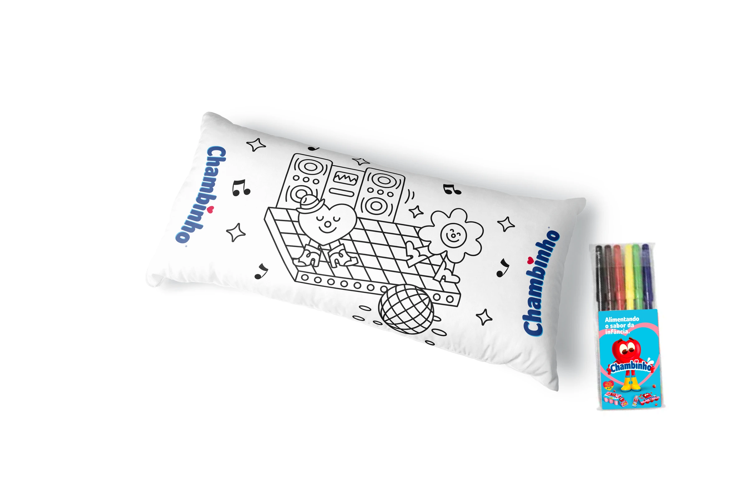 Chambinho coloring pillow kit