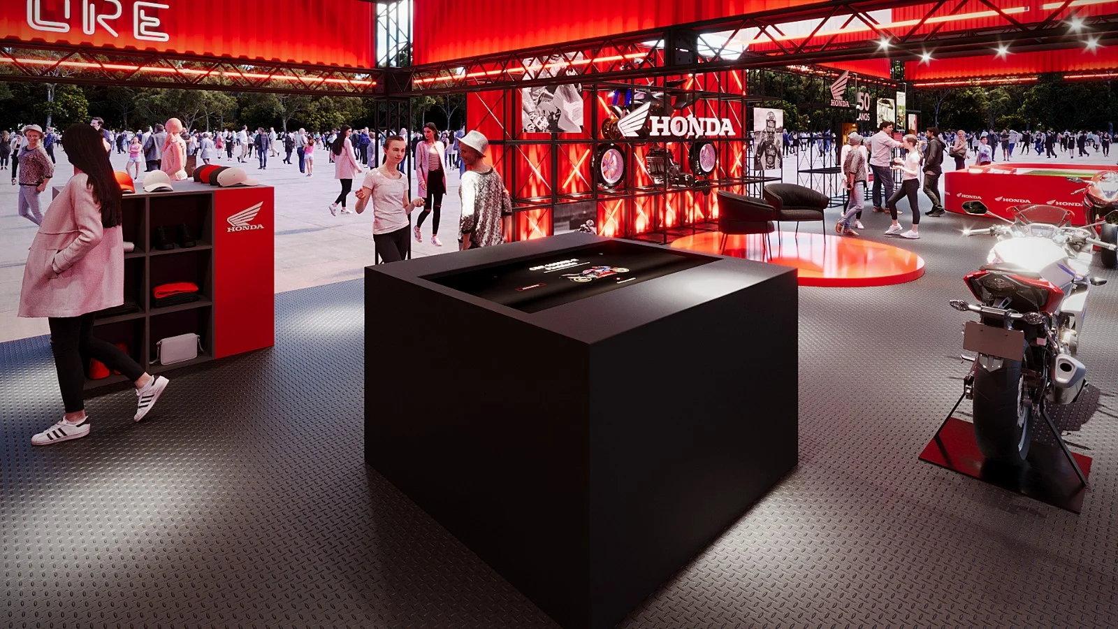 Honda technology and power products display