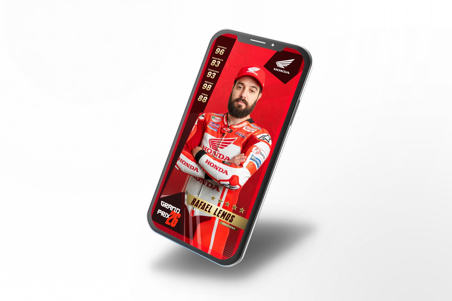 Honda MotoGP personalized fan card