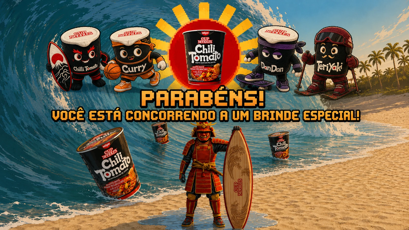 Final screen of the Chilli Tomato Surf game