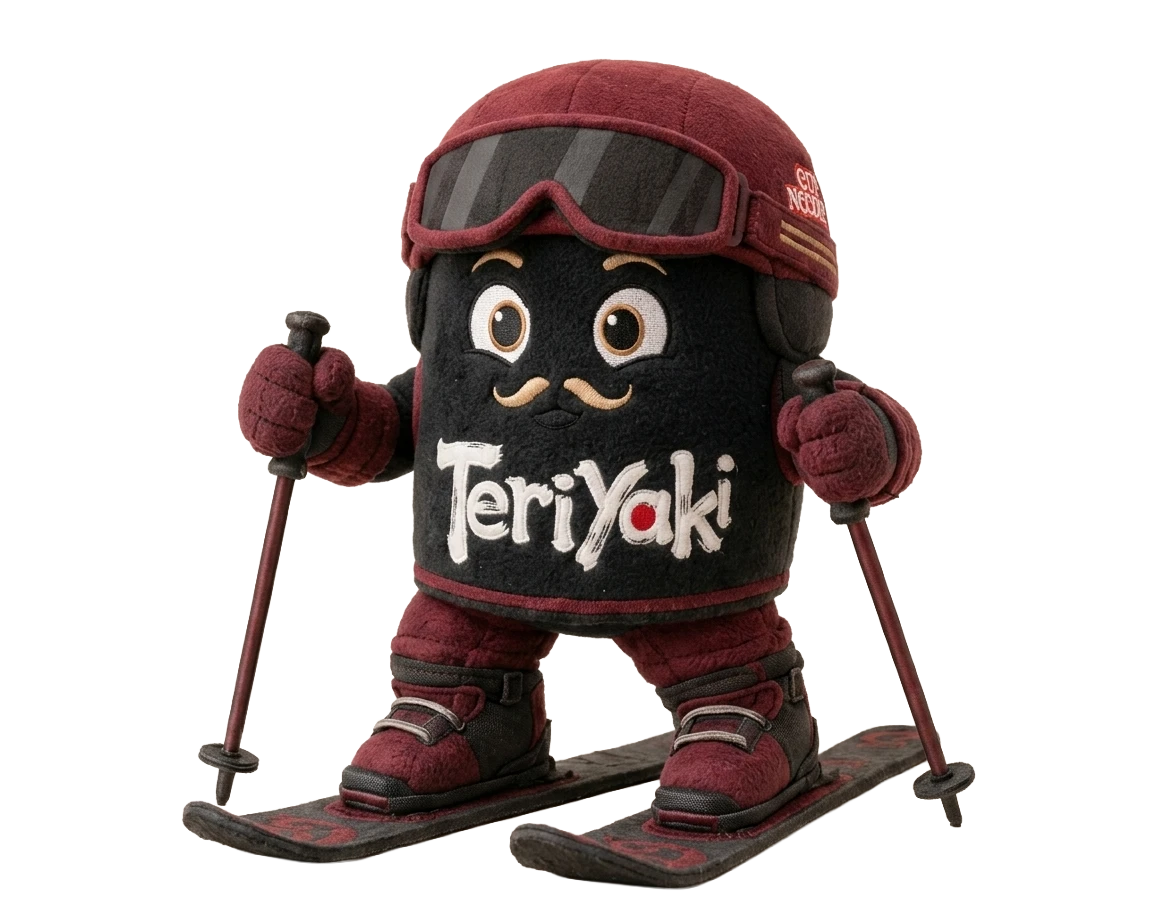 Teriyaki ski Cupinho character