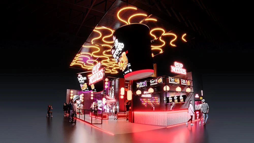 Main Cup Noodles retail point at the CCXP concept